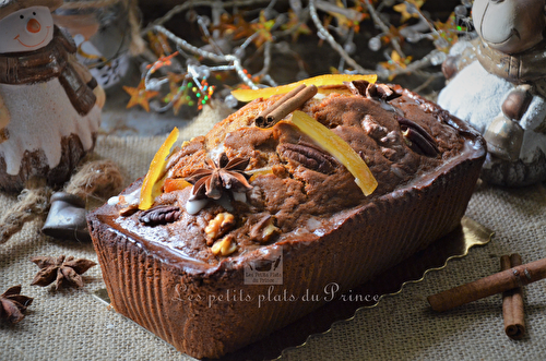 Pain d'épices aux orangettes et fruits secs