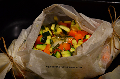 Papillote de sabre aux petits légumes