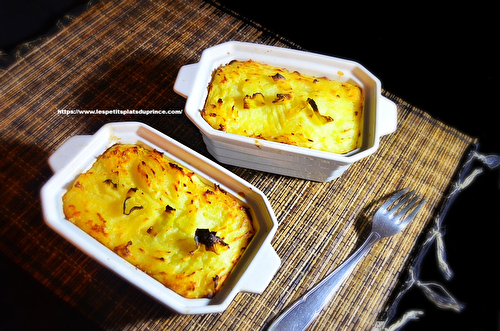 Parmentier aux deux saumons