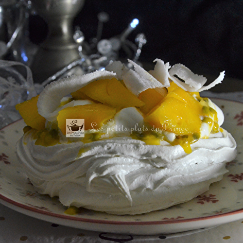 Pavlova individuelle coco mangue passion