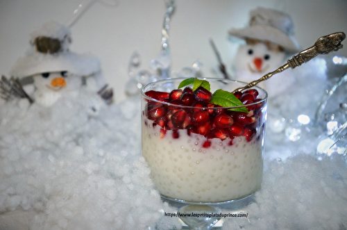 Perles du Japon au lait de coco et grenade