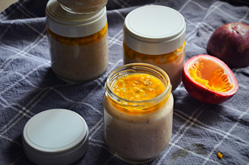 Riz au lait de coco, cannelle et fruit de la passion