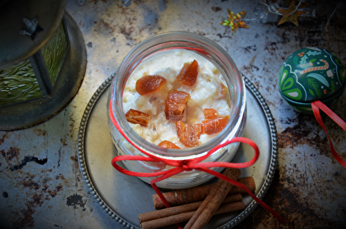 Riz au lait de Noël aux écorces de kumquats confits