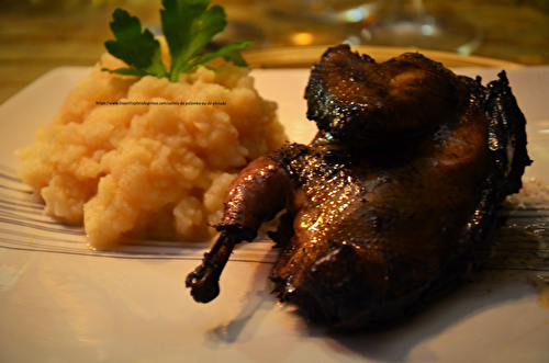 Salmis de palombes ou de pintade au vin rouge