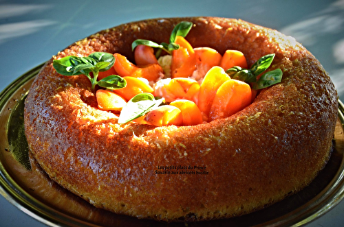 Savarin aux abricots et basilic