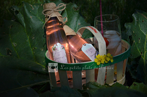 Sirop de rhubarbe, la boisson girly toute rose