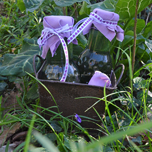 Sirop de violettes du jardin