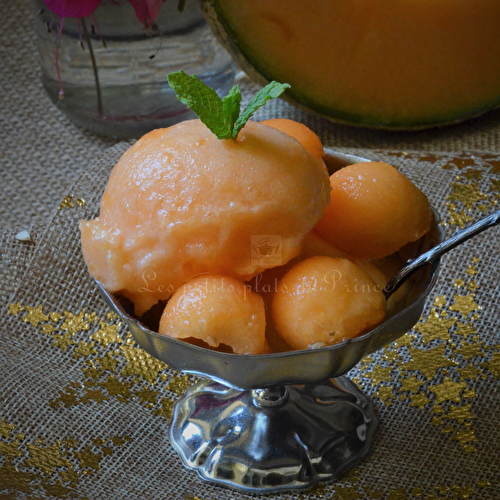 Sorbet de melon sans sorbetière