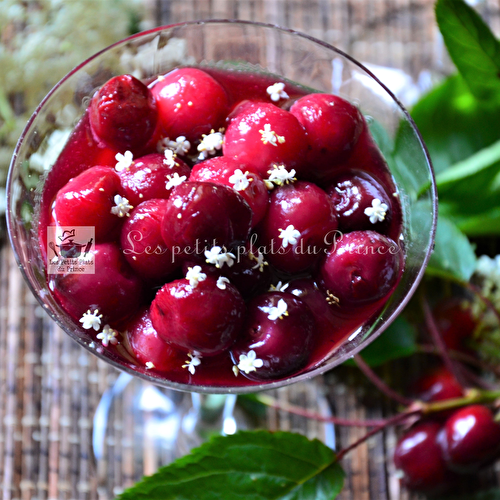 Soupe de cerises du jardin au sirop de sureau