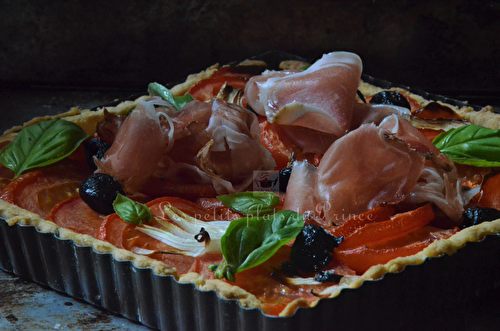 Tarte à la tomate, au thym et à la moutarde, simple et rapide