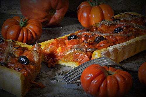 Tarte à la tomate comme une pizza