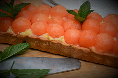 Tarte aux billes de melon et Floc de Gascogne