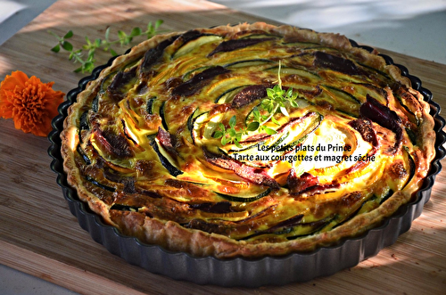 Tarte aux courgettes et magret de canard