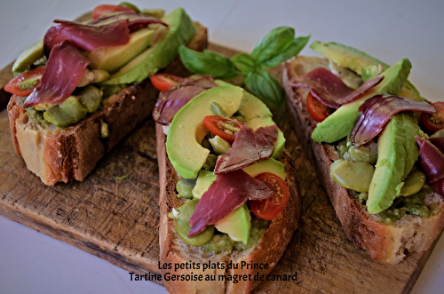 Tartine Gersoise au magret séché