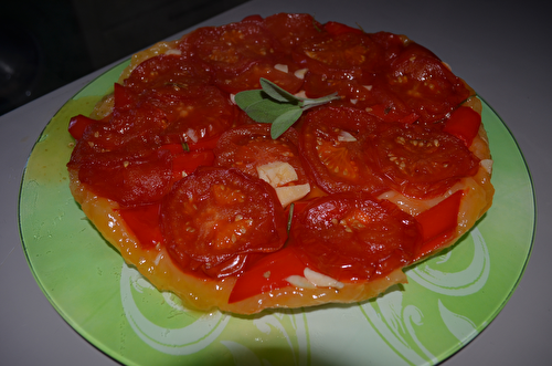 TATIN DE TOMATES ET POIVRON ROUGE