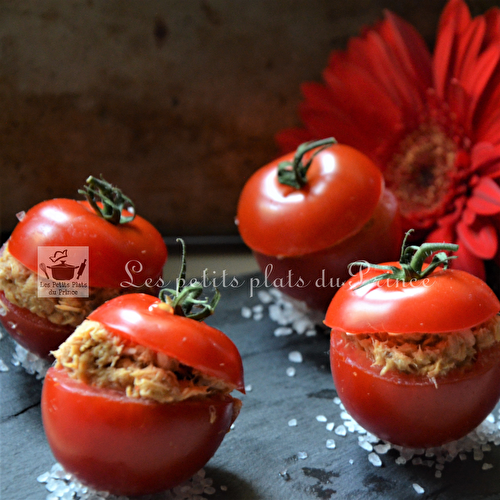 Tomates cocktail à la mousse de maquereau