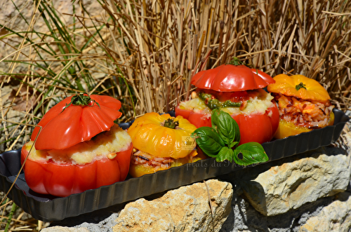 Tomates farcies à la brandade de morue