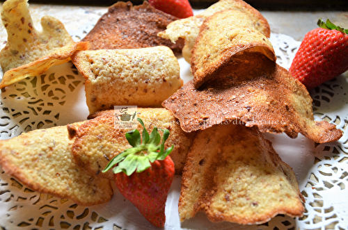 Tuiles aux amandes et éclats de noisettes