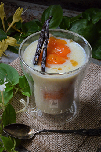 Verrine de semoule au lait à la compotée d'abricots