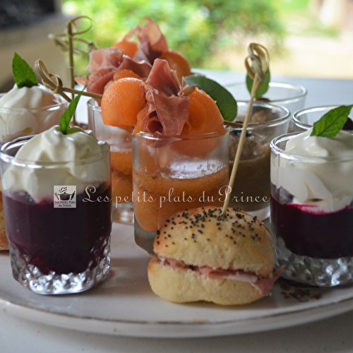 Verrines et bouchées pour Garden party et réceptions