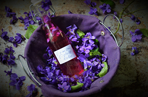 Vinaigre violat, le vinaigre aromatisé aux fleurs de violette