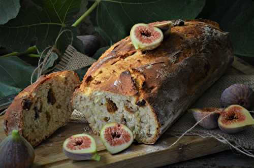 Pain aux figues du jardin déshydratées