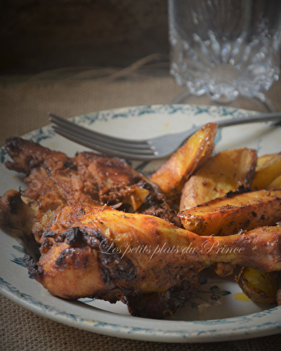 Cuisses de poulet marinées aux épices cajun et potatoes