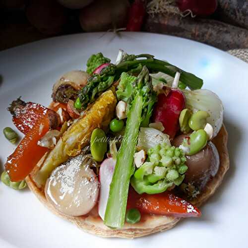 Tartelettes printanières aux petits légumes primeurs