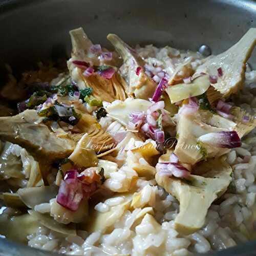 Risotto aux artichauts (risotto ai carciofi)