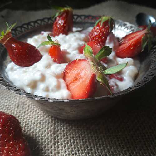 Riz condé à la fraise