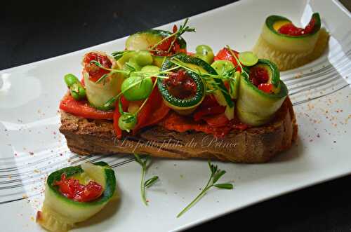 Bruschetta de l'été - Toast au poivron