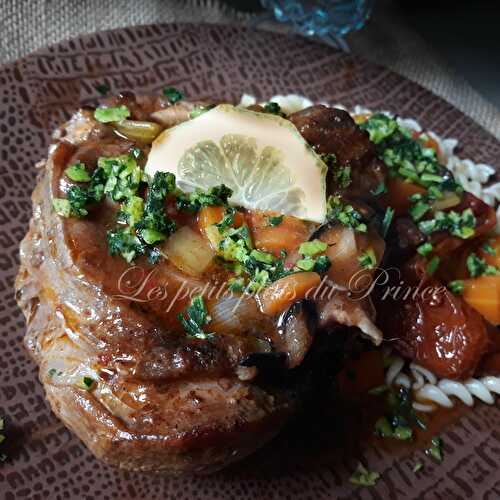 Osso buco ala milanese (osso bucco à la milanaise)