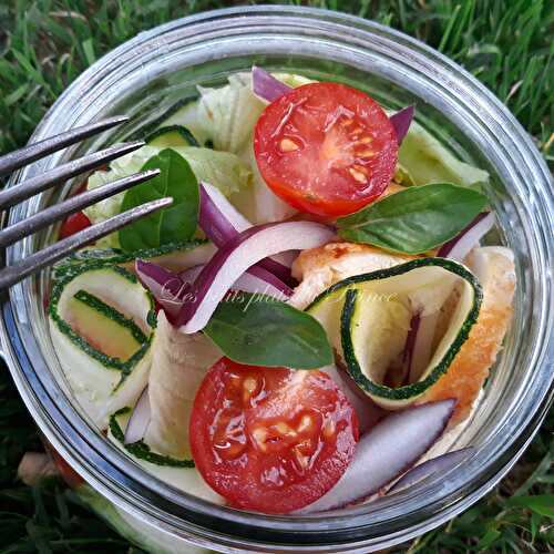 Salad jar au poulet