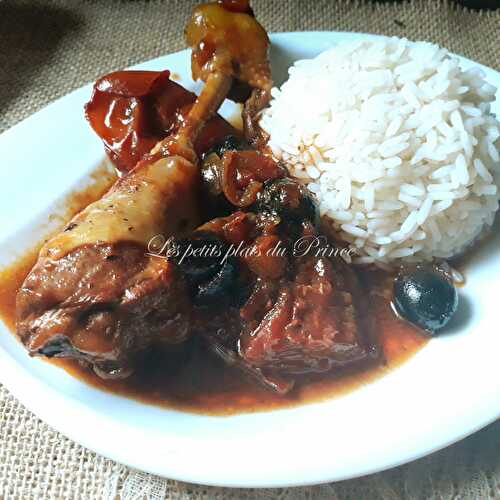 Fricassée de poulet à la provençale