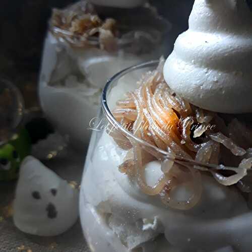 Verrine Mont blanc pour buffet d'Halloween