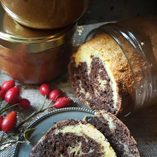 Cake jar : recette du gâteau marbré en bocal