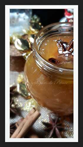 Confiture pomme poire caramel aux épices