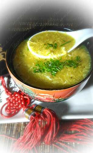 Egg Drop Soup : la soupe aux œufs battus pour nouvel an chinois