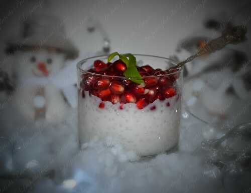 Perles du Japon au lait de coco et grenade