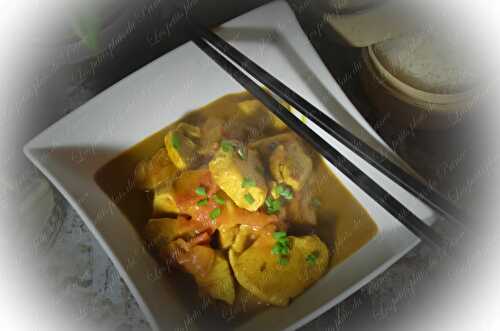 Poulet Thaï au curry rouge et lait de coco