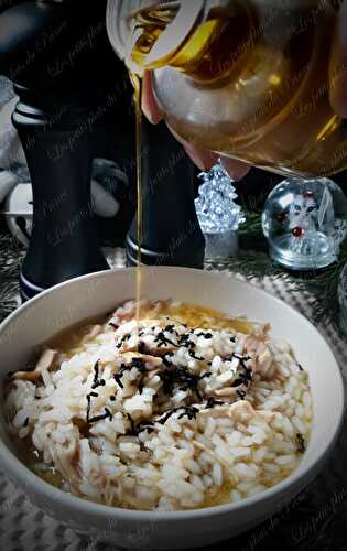 Risotto truffé au bouillon de volaille