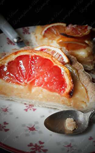 Tarte vitaminée aux agrumes (pamplemousse, orange, citron)