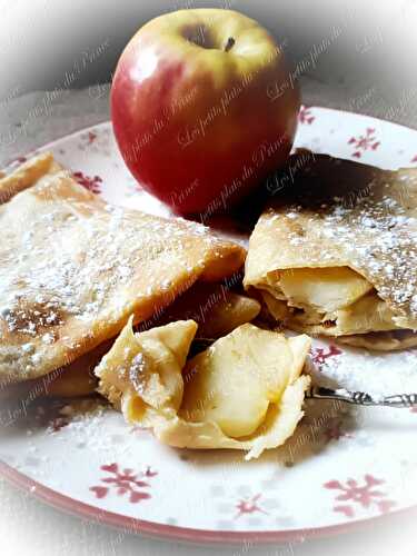 Crêpes pomme armagnac comme une croustade (pastis gascon) du Gers