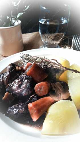 Mijoté de joue de boeuf au vin rouge