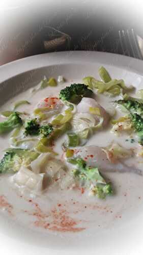 Nage de St Jacques au lait de coco verde