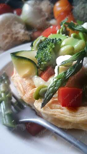 Promenade au potager : tartelette aux légumes du printemps 