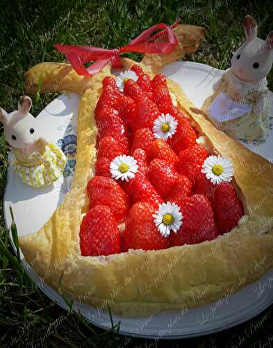 Tarte aux fraises selon la légende de la cloche de Pâques