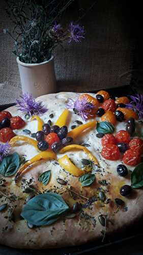 Focaccia Garden : le pain tableau