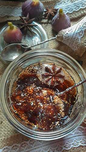 Confiture très gourmande de figues aux épices et floc de Gascogne