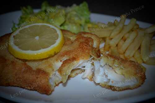 Fish and chips (poisson pané) fait maison comme au Royaume Uni